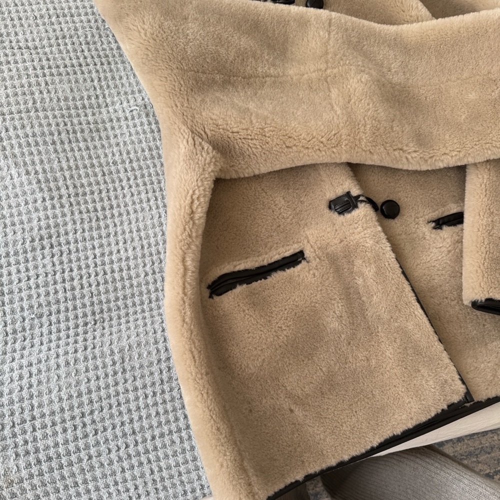 Mango Tan Shearling Jacket - Picture 8 of 12
